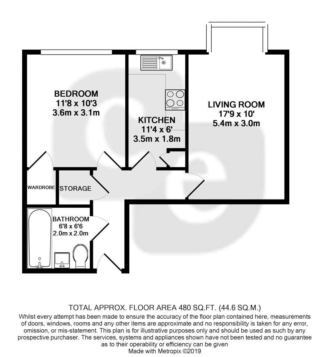 Floorplan for Rayners Lane, HARROW, Middlesex