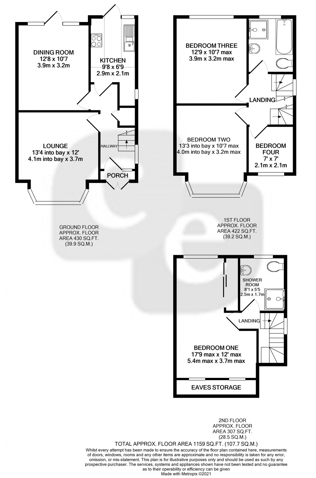 Floorplan for Hill Road, Pinner, Greater London