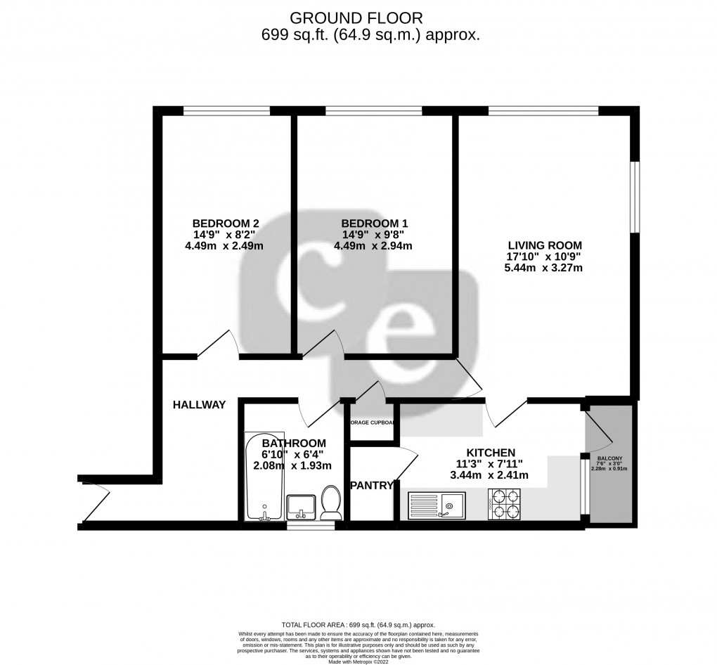 Floorplan for Newmarket Avenue, Northolt, Greater London