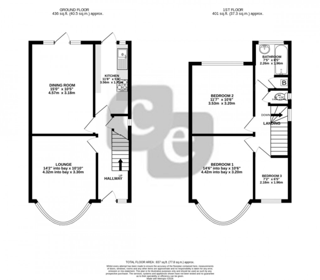 Floorplan for Drake Road, Harrow, Greater London