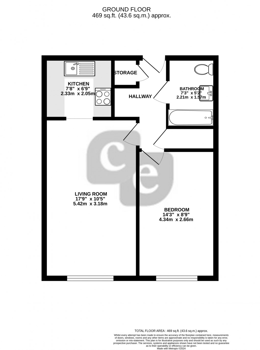 Floorplan for Sherwood Road, Harrow, Greater London