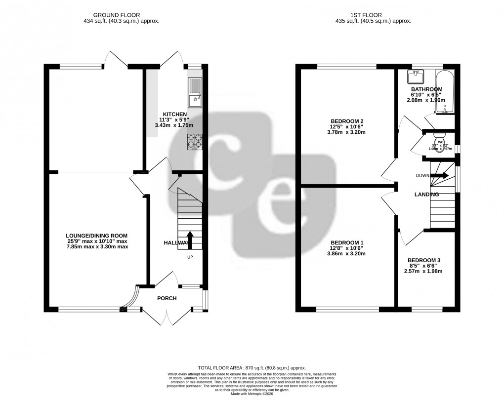 Floorplan for Waverley Road, Harrow, Greater London