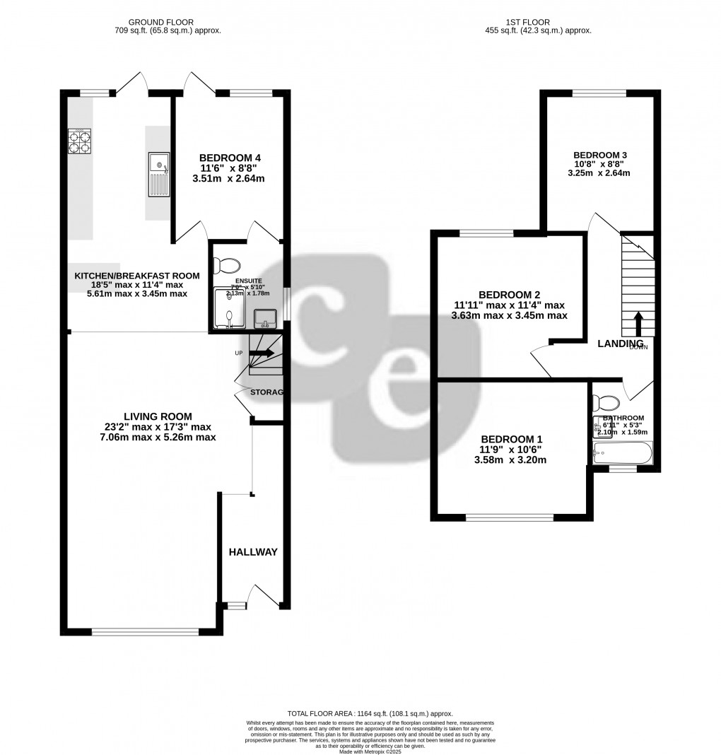 Floorplan for Roxborough Road, Harrow, Greater London
