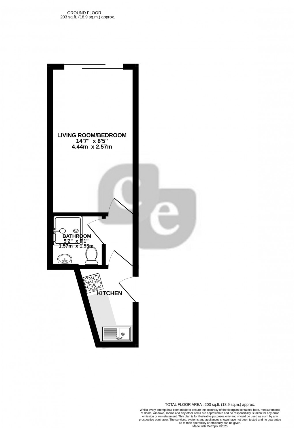 Floorplan for Hamilton Road, HARROW, Middlesex