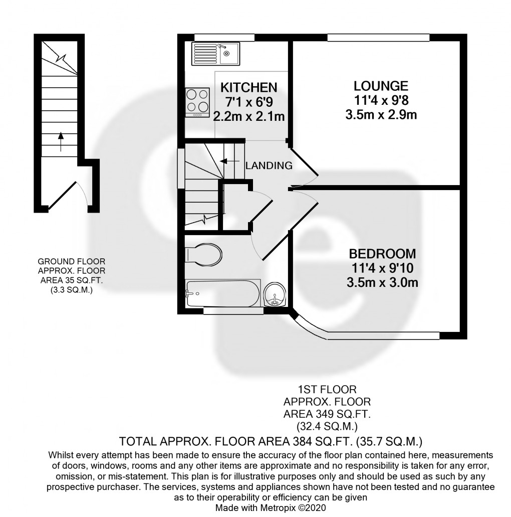 Floorplan for Walton Avenue, Harrow, Greater London