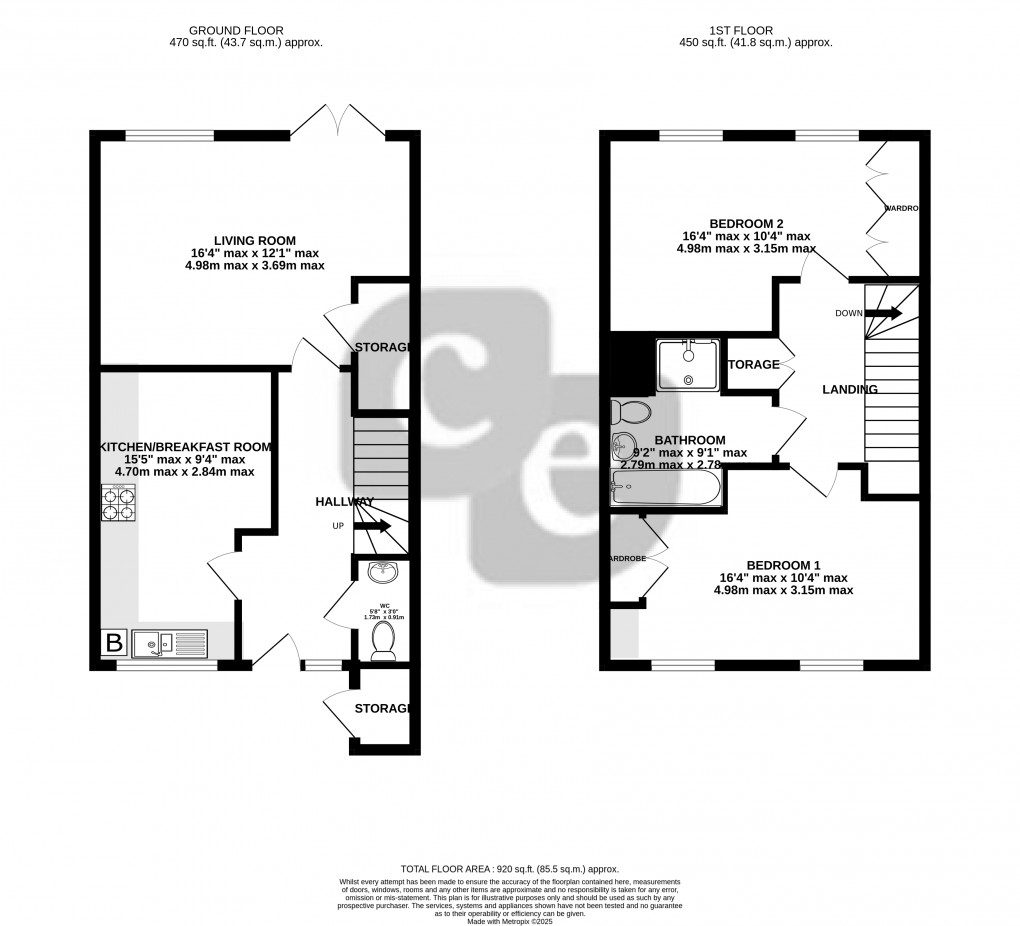 Floorplan for Rayners Lane, Harrow, Greater London