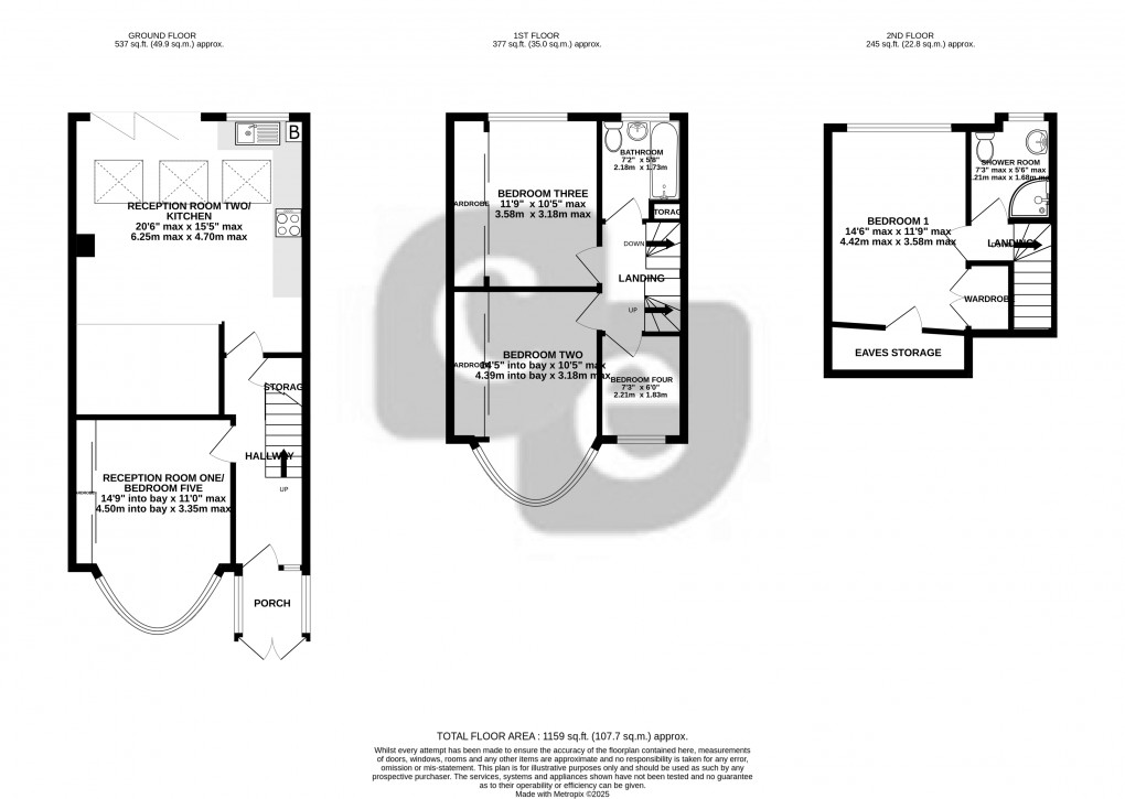 Floorplan for Sandringham Crescent, Harrow, Greater London