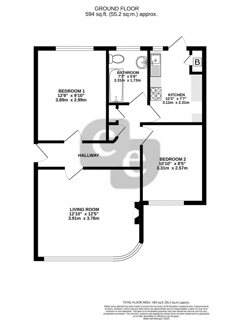 Floorplan for Kenton Lane, Harrow, Greater London