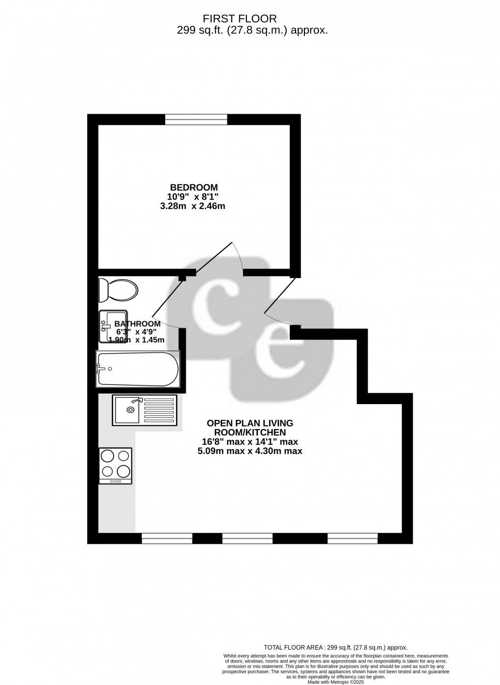 Floorplan for Butler Avenue, Harrow, Greater London