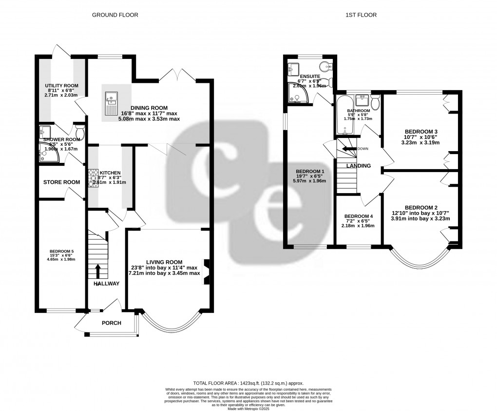 Floorplan for Somervell Road, Harrow, Greater London