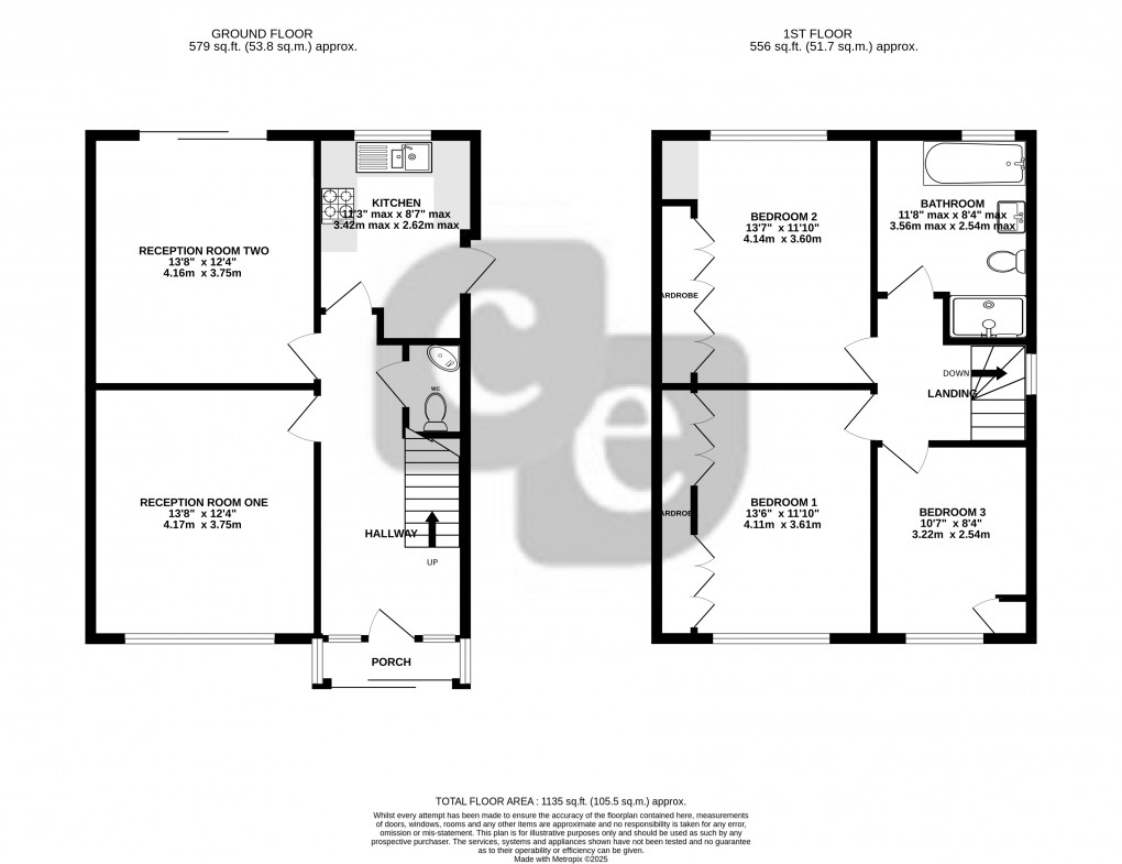Floorplan for Pinner Park Avenue, Harrow, Greater London