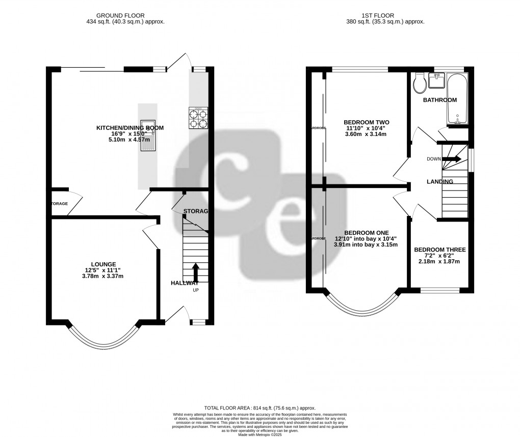Floorplan for Drake Road, HARROW, Middlesex