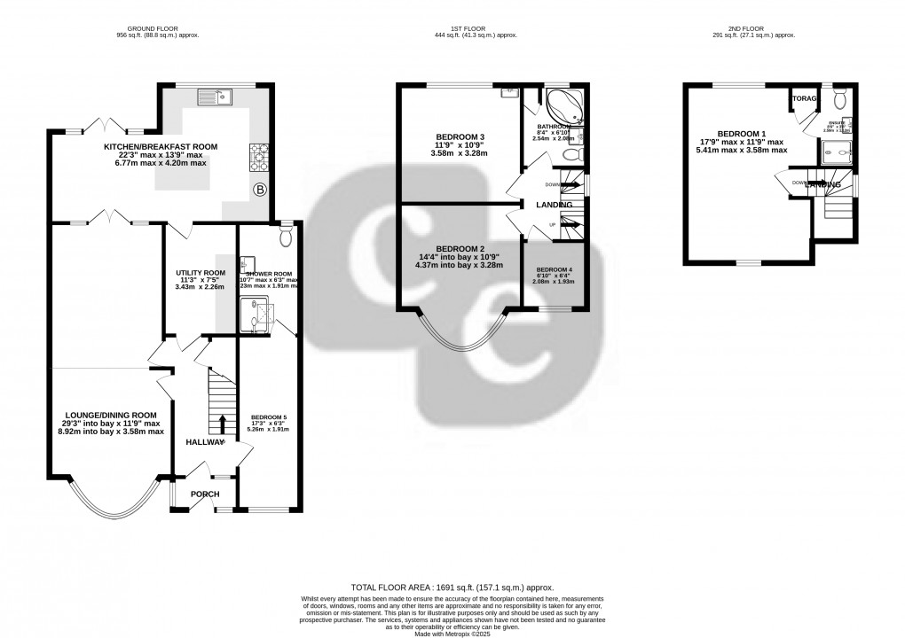 Floorplan for Southbourne Close, Pinner, Greater London