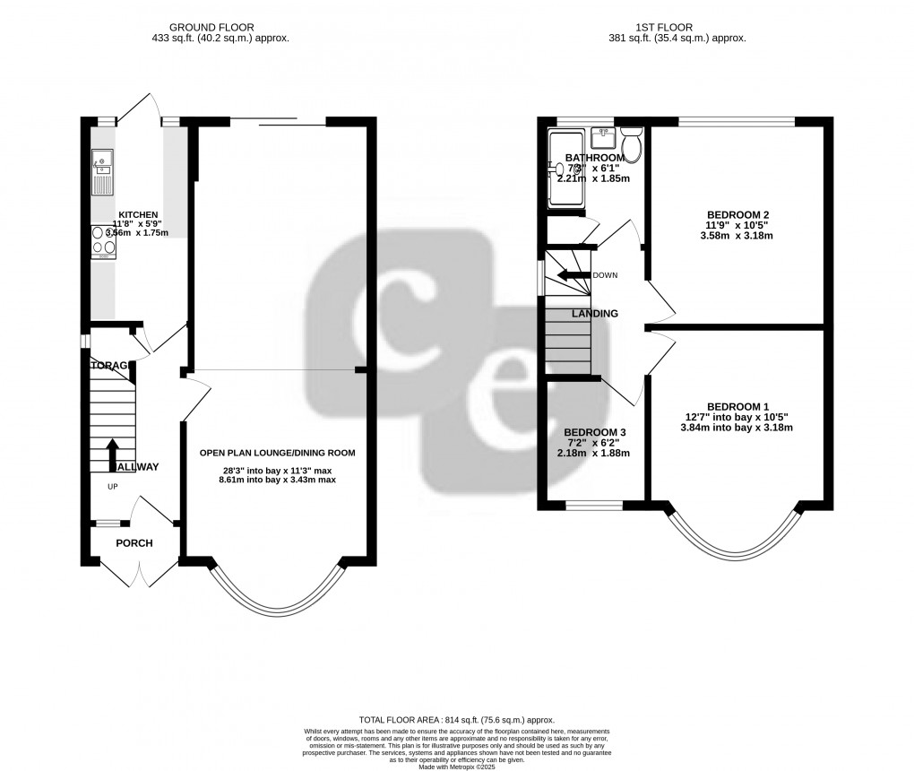 Floorplan for Malvern Avenue, Harrow, Greater London