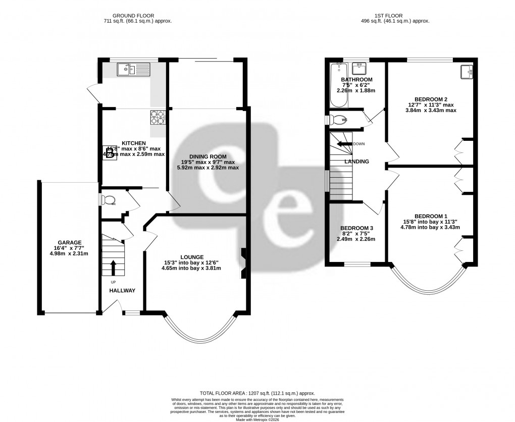 Floorplan for Elm Drive, Harrow, Greater London