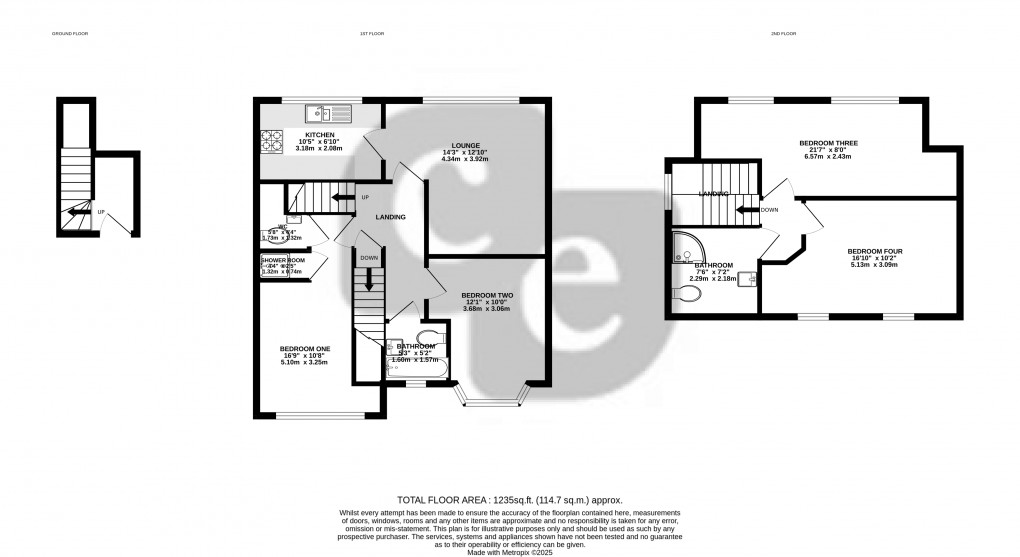 Floorplan for Dudley Road, HARROW, Middlesex