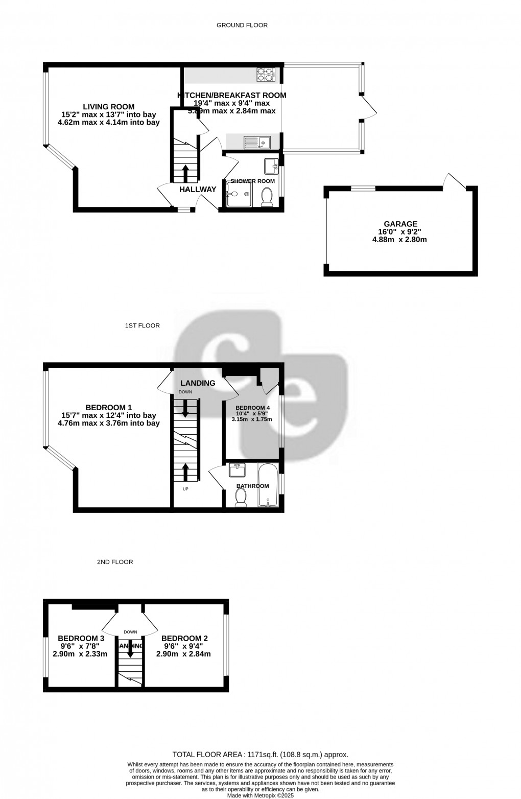 Floorplan for Birchmead Avenue, Pinner, Greater London