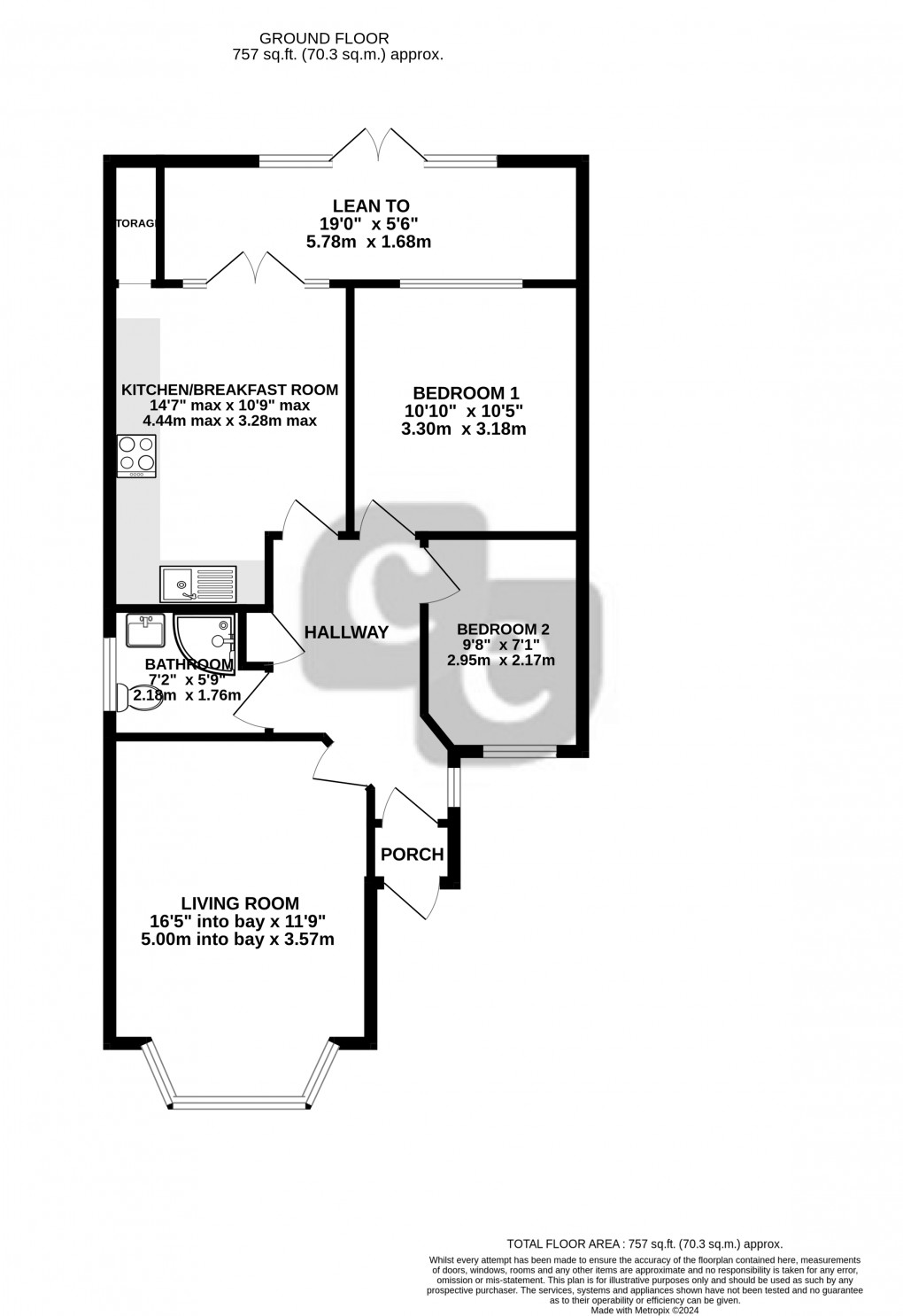 Floorplan for Dudley Road, Harrow, Greater London