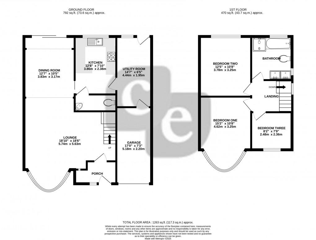 Floorplan for Fernbrook Drive, HARROW, Greater London