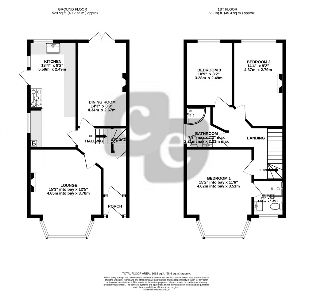 Floorplan for Woodlands Road, Harrow, Greater London