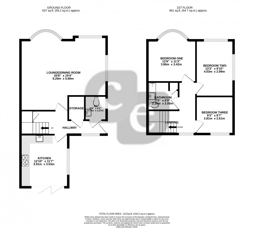 Floorplan for Parkside Way, Harrow, Greater London