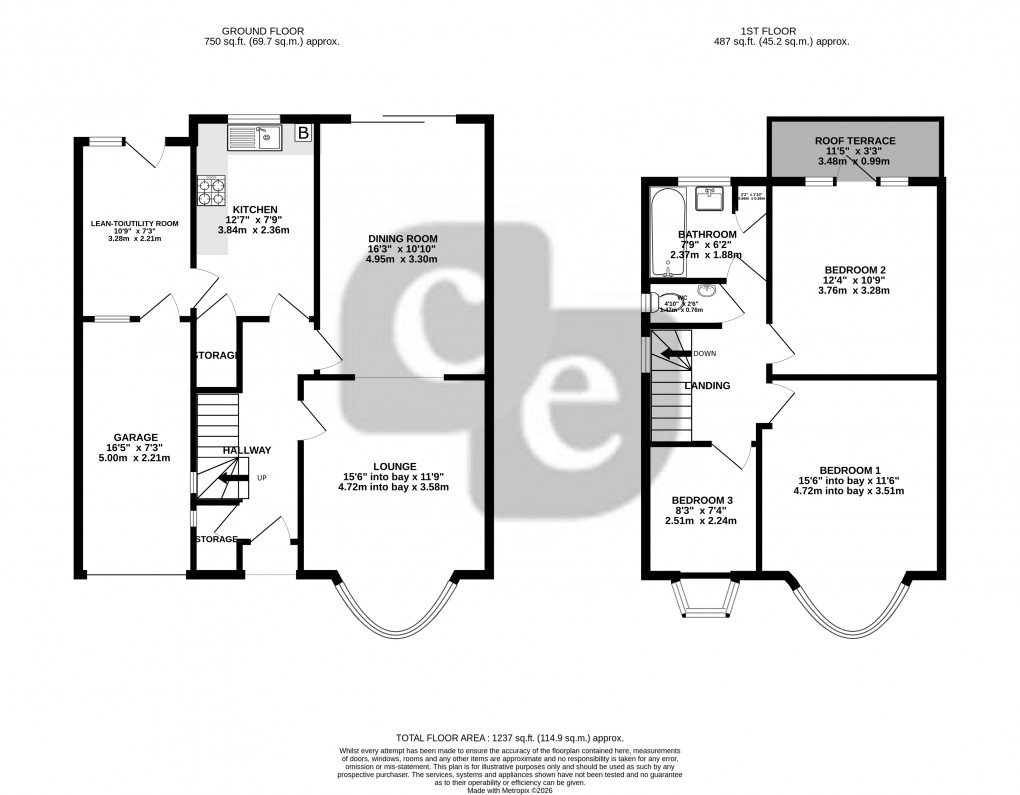 Floorplan for Worple Way, Harrow, Greater London