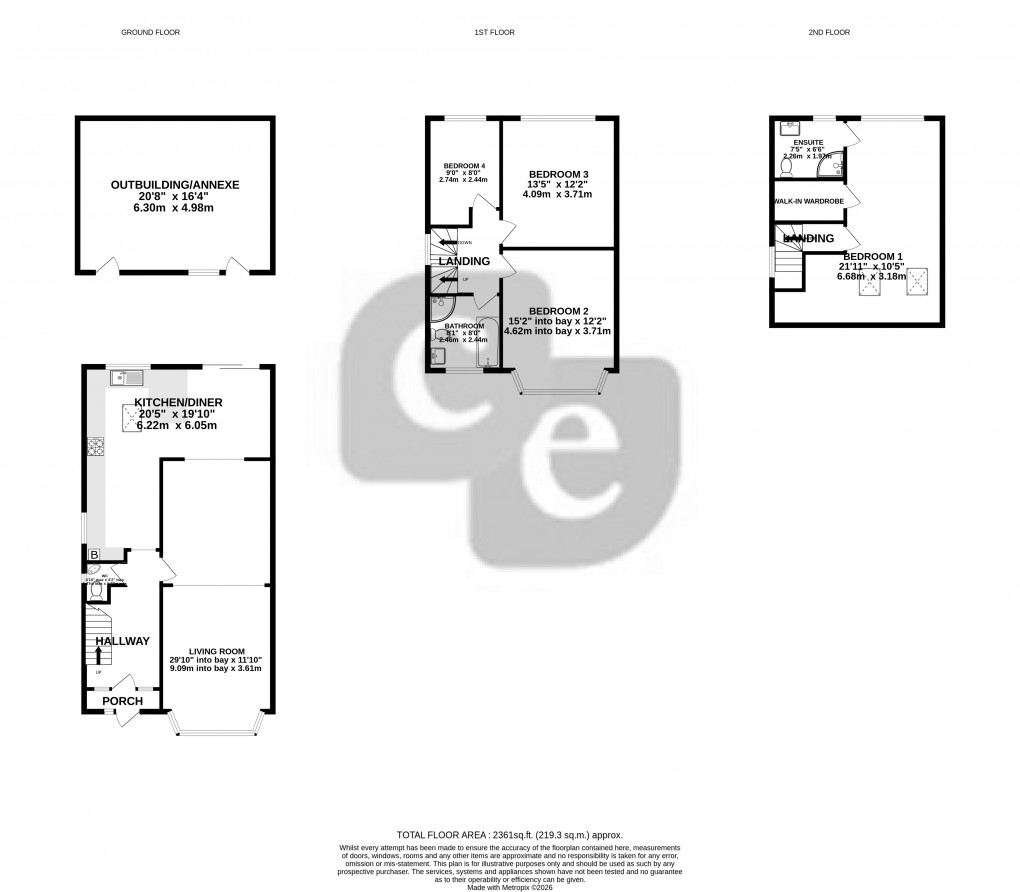 Floorplan for Pinner Park Avenue, Harrow, Greater London