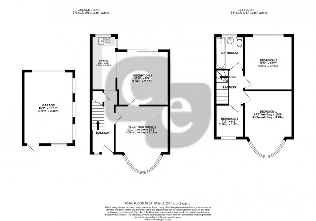 Floorplan for Warden Avenue, Harrow, Greater London
