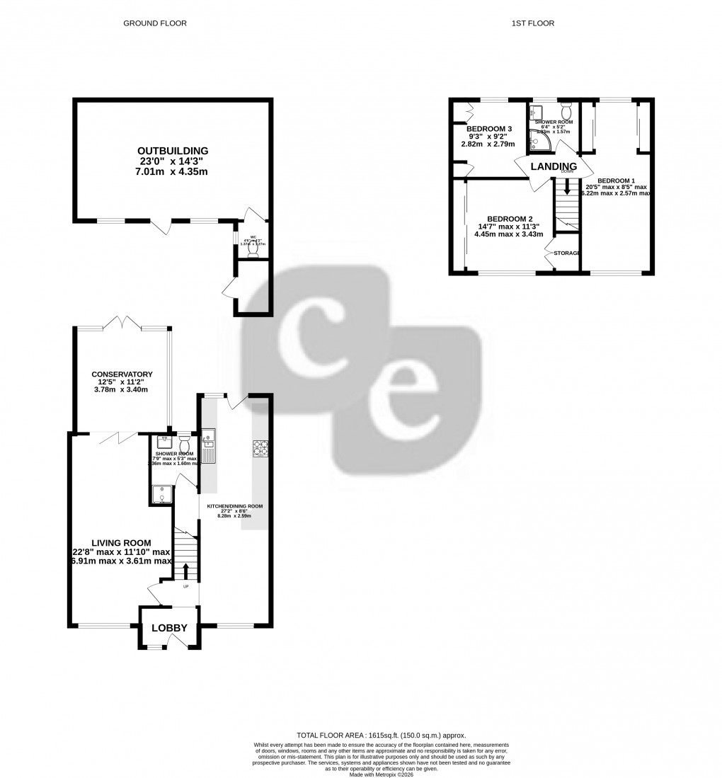 Floorplan for Kenilworth Avenue, Harrow, Greater London