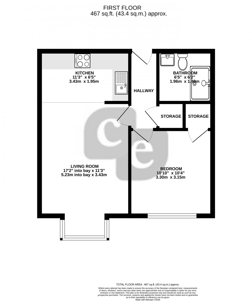 Floorplan for Rayners Lane, Harrow, Greater London