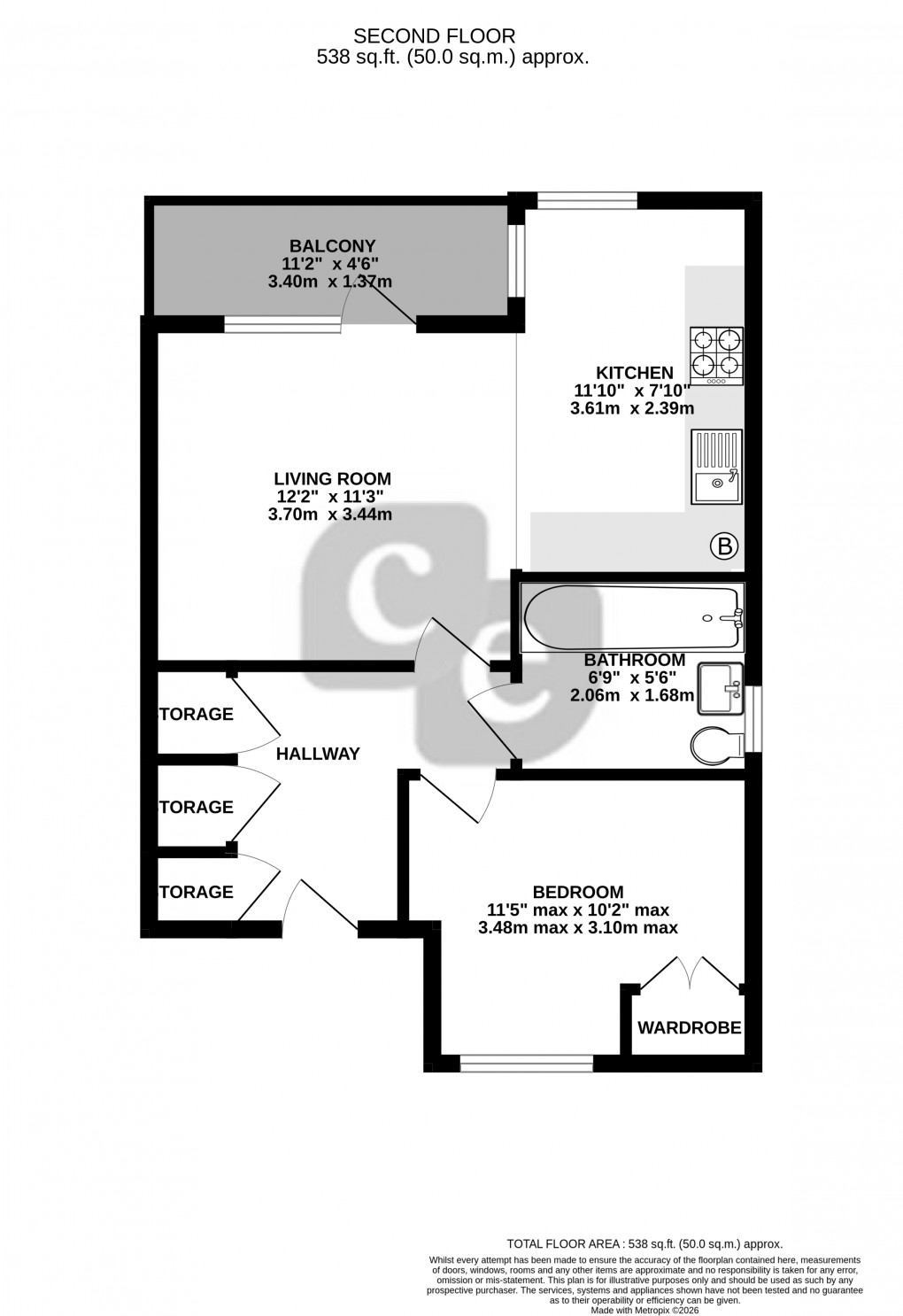 Floorplan for Drinkwater Road, Harrow, Greater London