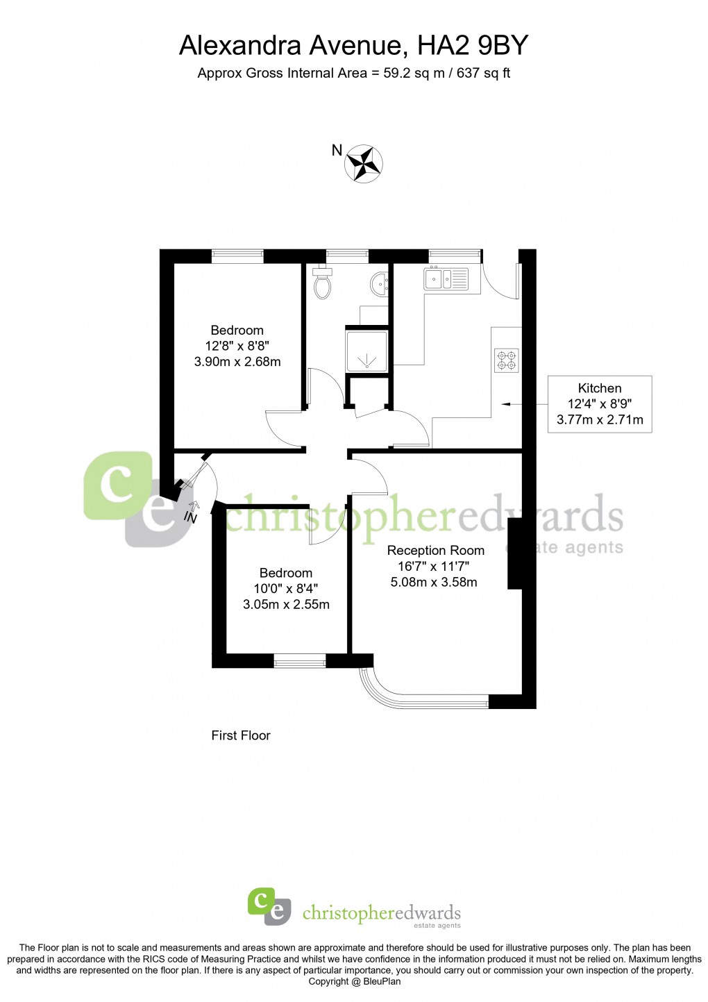 Floorplan for Alexandra Avenue, Harrow, Greater London