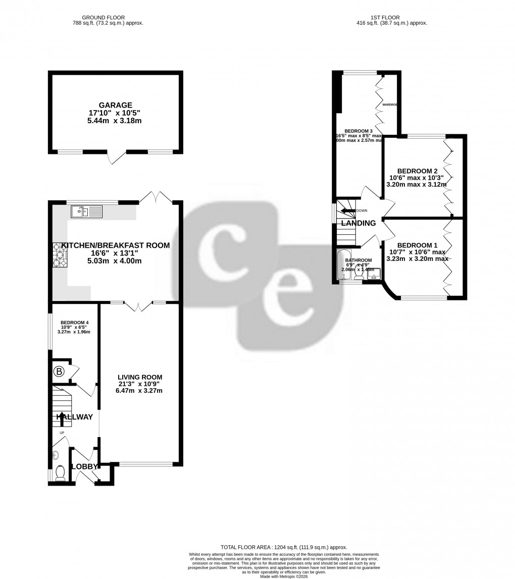 Floorplan for Holyrood Avenue, Harrow, Greater London