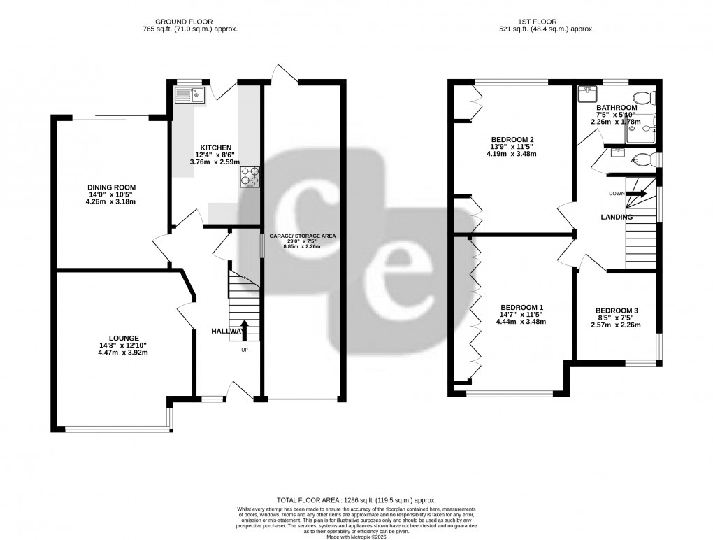 Floorplan for Cambridge Road, Harrow, Greater London