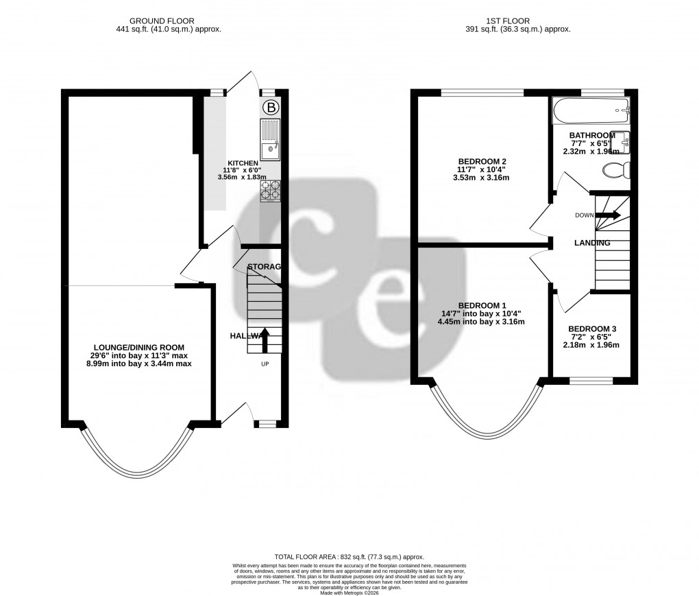 Floorplan for Kings Road, Harrow, Greater London