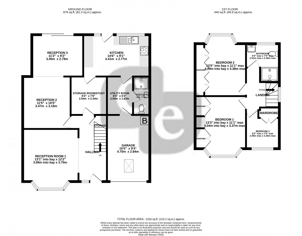 Floorplan for Eastern Avenue, Pinner, Greater London