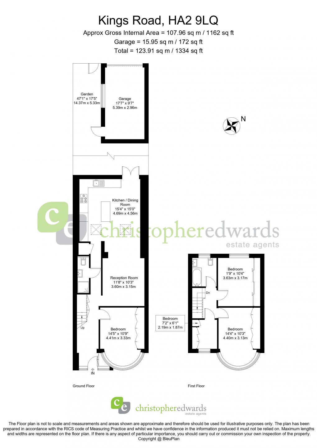 Floorplan for Kings Road, Harrow, Greater London