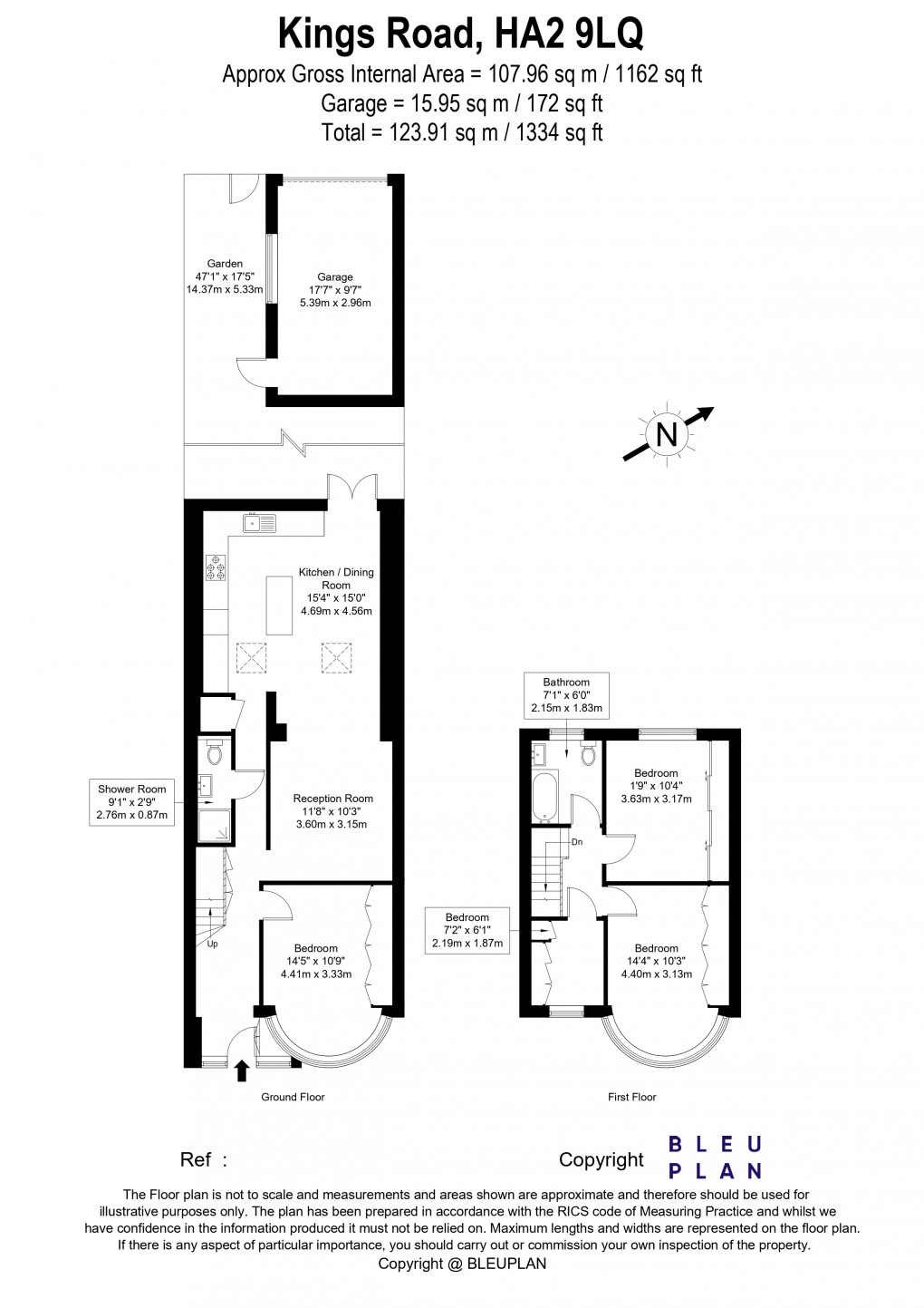 Floorplan for Kings Road, Harrow, Greater London
