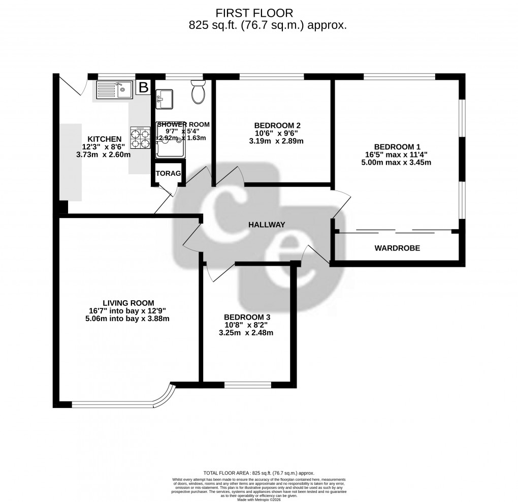 Floorplan for Alexandra Avenue, Harrow, Middlesex