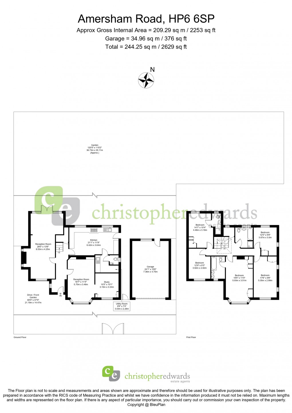 Floorplan for Little Chalfont, Amersham, Buckinghamshire
